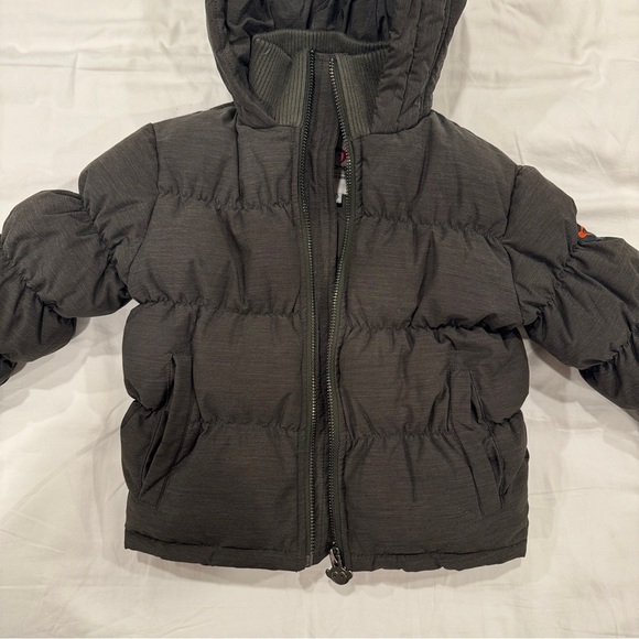 Appaman Boys Grey Hooded Puffer Jacket - 2T - Picture 3 of 12